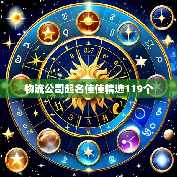 物流公司起名佳佳精选119个