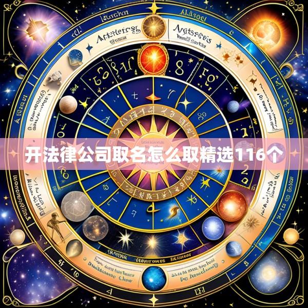 开法律公司取名怎么取精选116个