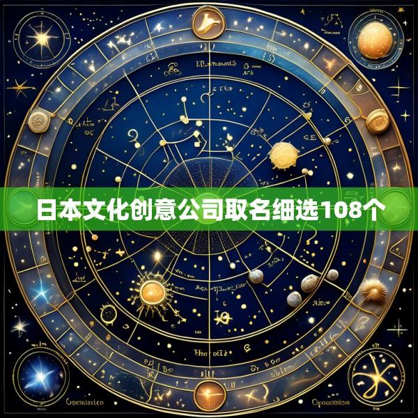 日本文化创意公司取名细选108个