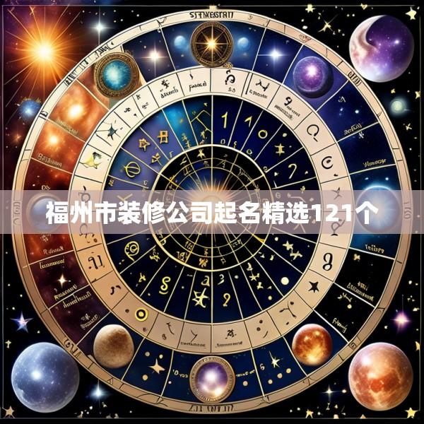 福州市装修公司起名精选121个