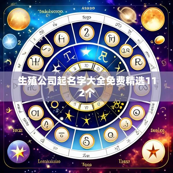 生殖公司起名字大全免费精选112个