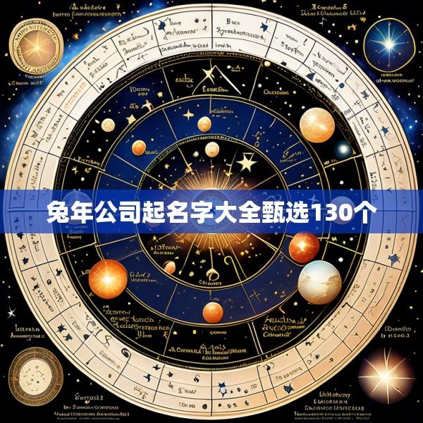 兔年公司起名字大全甄选130个