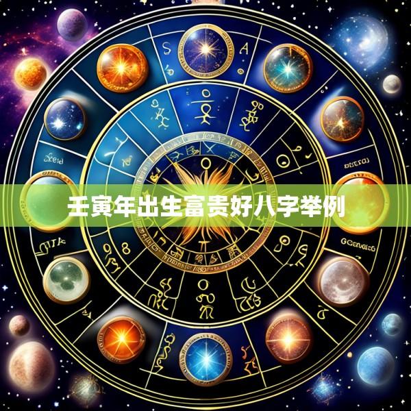壬寅年出生富贵好八字举例