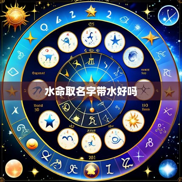 水命取名字带水好吗