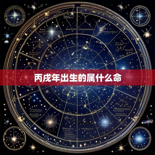 丙戌年出生的属什么命
