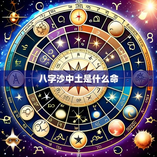 八字沙中土是什么命