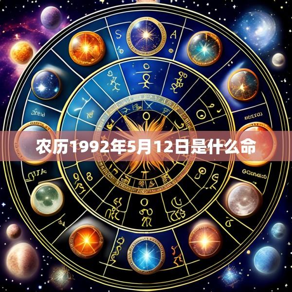 农历1992年5月12日是什么命
