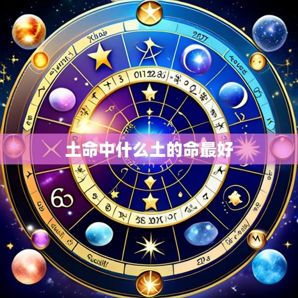 土命中什么土的命最好