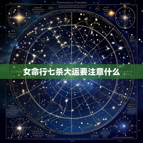 女命行七杀大运要注意什么