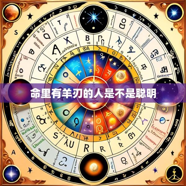 命里有羊刃的人是不是聪明