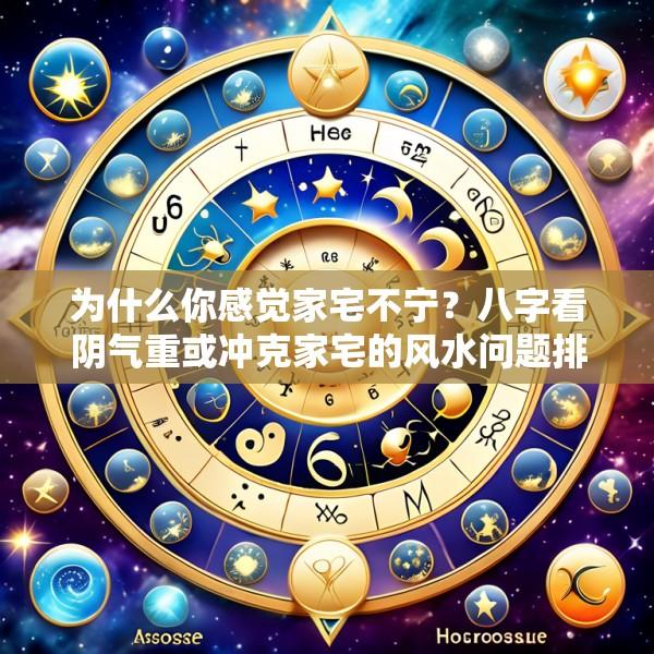 为什么你感觉家宅不宁？八字看阴气重或冲克家宅的风水问题排查与净宅旺宅仪式