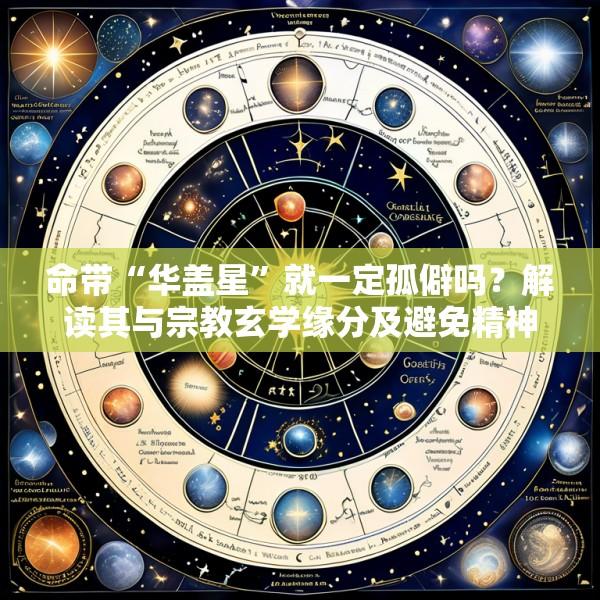 命带“华盖星”就一定孤僻吗？解读其与宗教玄学缘分及避免精神抑郁的修心之道