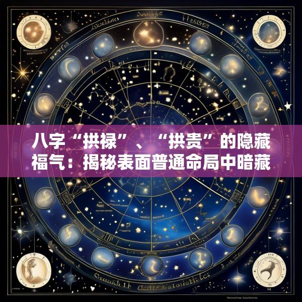 八字“拱禄”、“拱贵”的隐藏福气：揭秘表面普通命局中暗藏的富贵机遇与激活条件