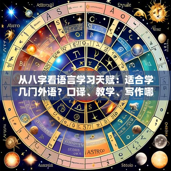 从八字看语言学习天赋：适合学几门外语？口译、教学、写作哪种语言才能突出？