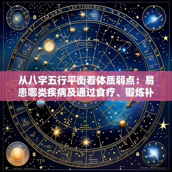 从八字五行平衡看体质弱点：易患哪类疾病及通过食疗、锻炼补益元气的具体方法