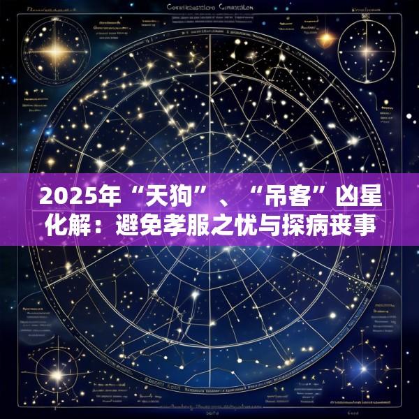 2025年“天狗”、“吊客”凶星化解：避免孝服之忧与探病丧事的民俗禁忌与风水