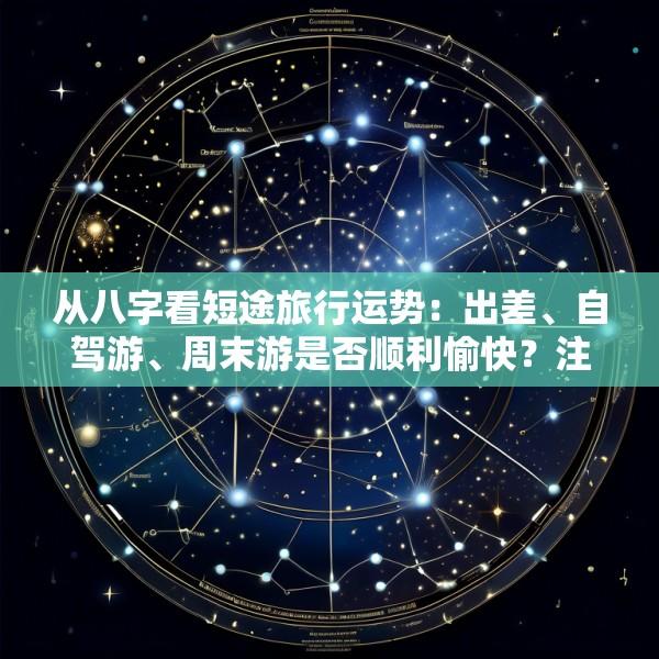 从八字看短途旅行运势：出差、自驾游、周末游是否顺利愉快？注意事项与择吉