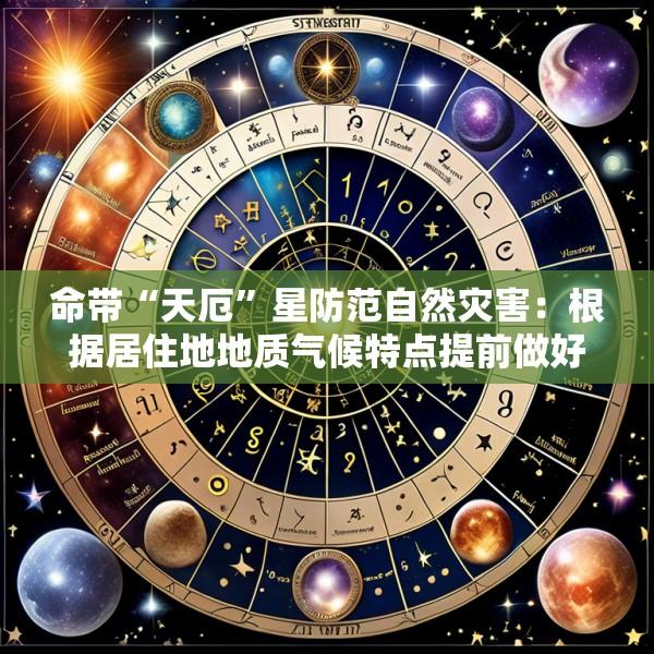 命带“天厄”星防范自然灾害：根据居住地地质气候特点提前做好应急预案的提醒