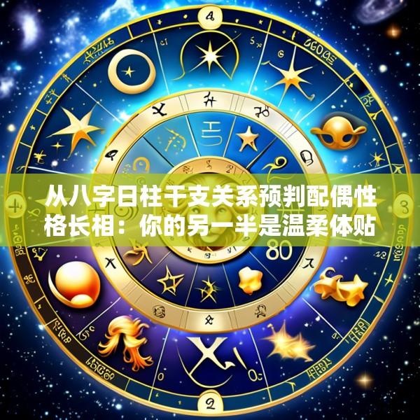 从八字日柱干支关系预判配偶性格长相：你的另一半是温柔体贴还是强势霸道？