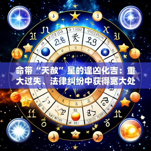 命带“天赦”星的逢凶化吉：重大过失、法律纠纷中获得宽大处理的命理庇护实例
