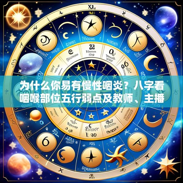 为什么你易有慢性咽炎？八字看咽喉部位五行弱点及教师、主播等职业护嗓方法