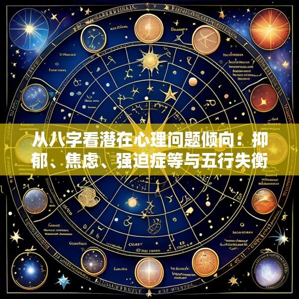 从八字看潜在心理问题倾向：抑郁、焦虑、强迫症等与五行失衡的关系及疏导建议