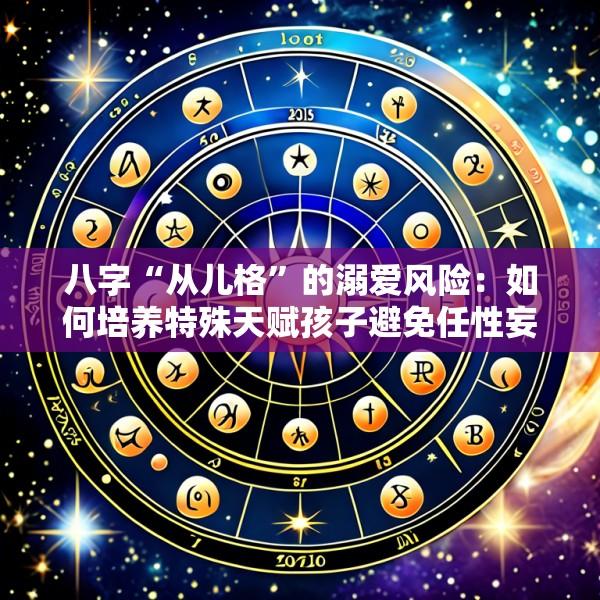 八字“从儿格”的溺爱风险：如何培养特殊天赋孩子避免任性妄为的教育命理平衡术