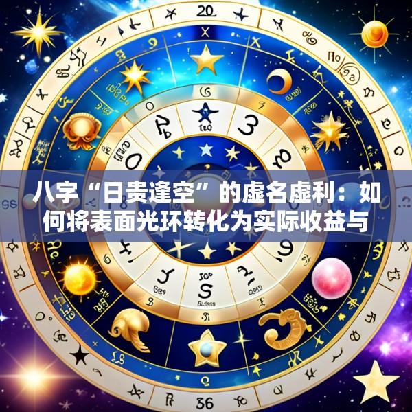 八字“日贵逢空”的虚名虚利：如何将表面光环转化为实际收益与社会地位提升