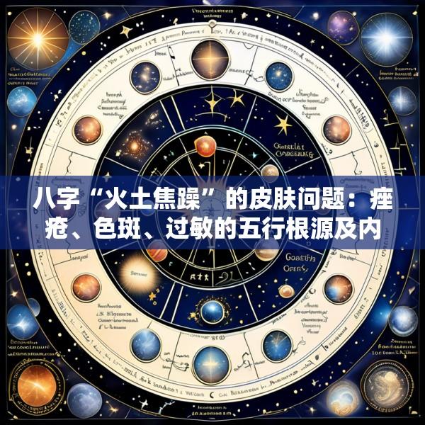 八字“火土焦躁”的皮肤问题：痤疮、色斑、过敏的五行根源及内外调理改善方案