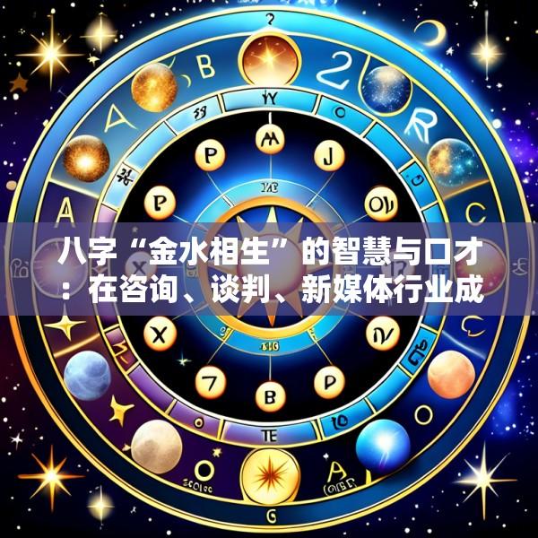 八字“金水相生”的智慧与口才：在咨询、谈判、新媒体行业成功的关键表达技巧