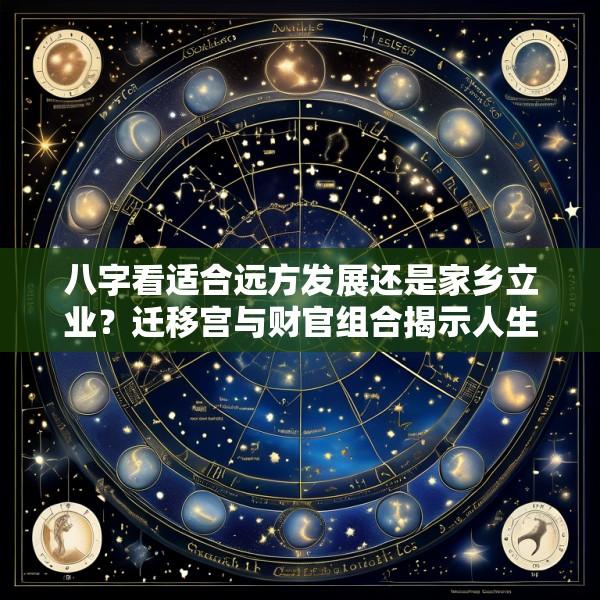 八字看适合远方发展还是家乡立业？迁移宫与财官组合揭示人生舞台最佳地理位置