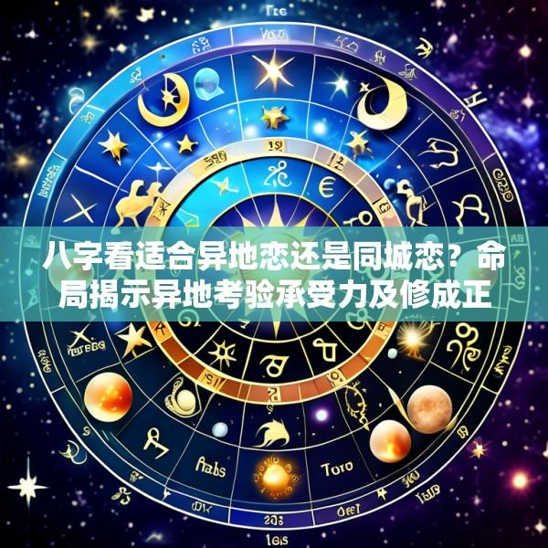 八字看适合异地恋还是同城恋？命局揭示异地考验承受力及修成正果的关键因素