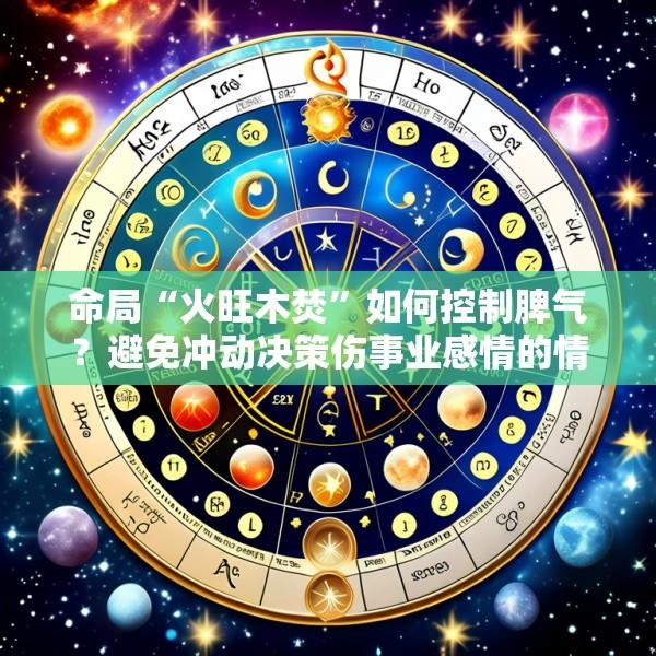 命局“火旺木焚”如何控制脾气？避免冲动决策伤事业感情的情绪管理与五行调理