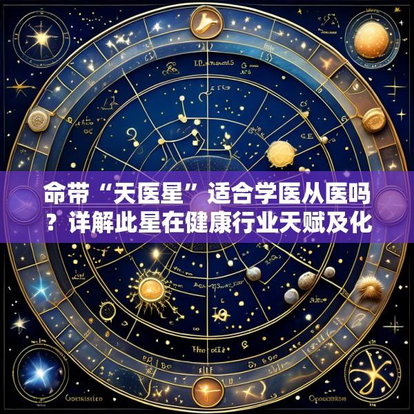 命带“天医星”适合学医从医吗？详解此星在健康行业天赋及化解自身病灾的作用