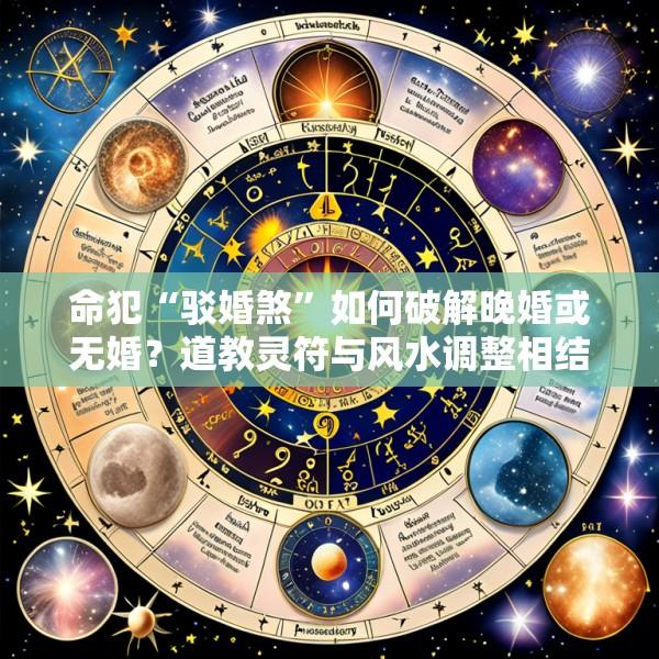命犯“驳婚煞”如何破解晚婚或无婚？道教灵符与风水调整相结合催动正缘来临
