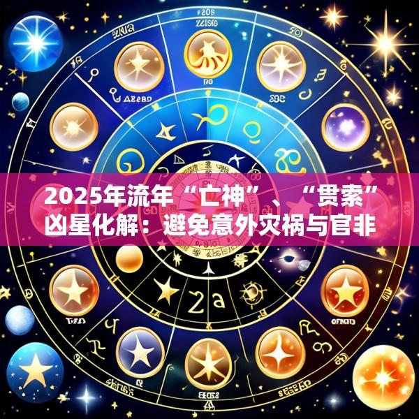 2025年流年“亡神”、“贯索”凶星化解：避免意外灾祸与官非牢狱的风水紧急处理