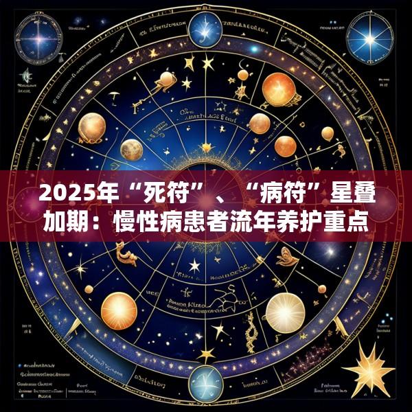 2025年“死符”、“病符”星叠加期：慢性病患者流年养护重点与避免恶化的措施
