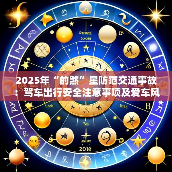 2025年“的煞”星防范交通事故：驾车出行安全注意事项及爱车风水保平安挂件