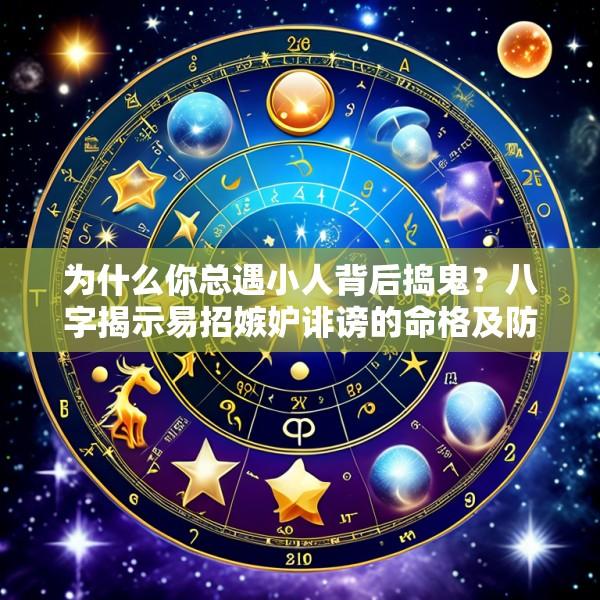 为什么你总遇小人背后捣鬼？八字揭示易招嫉妒诽谤的命格及防小人风水物品推荐