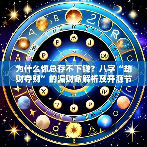 为什么你总存不下钱？八字“劫财夺财”的漏财命解析及开源节流聚财风水妙招
