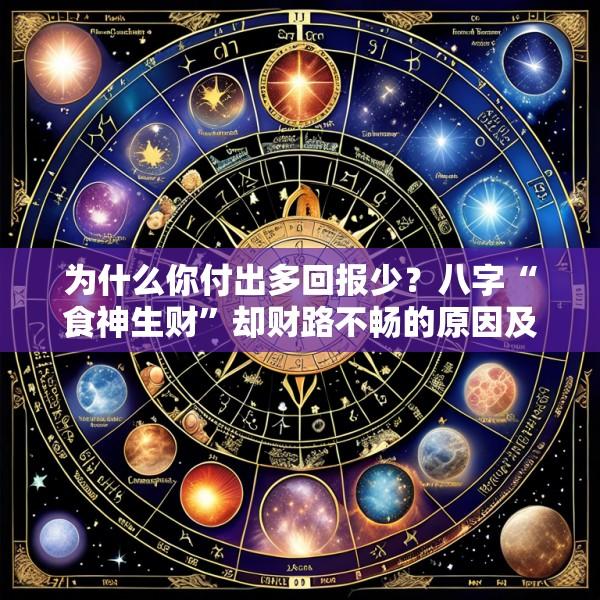 为什么你付出多回报少？八字“食神生财”却财路不畅的原因及打通赚钱渠道的方法