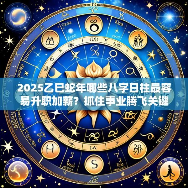 2025乙巳蛇年哪些八字日柱最容易升职加薪？抓住事业腾飞关键期必备指南