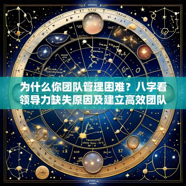 为什么你团队管理困难？八字看领导力缺失原因及建立高效团队凝聚力的命理提升