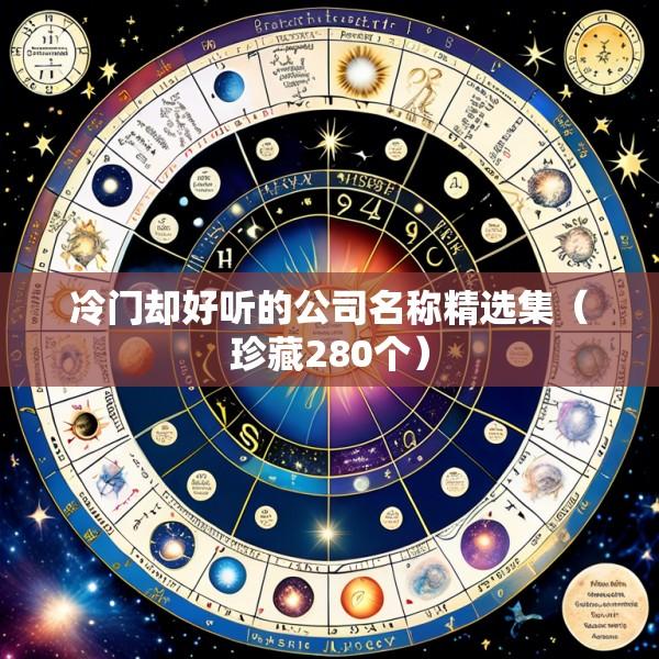 冷门却好听的公司名称精选集（珍藏280个）