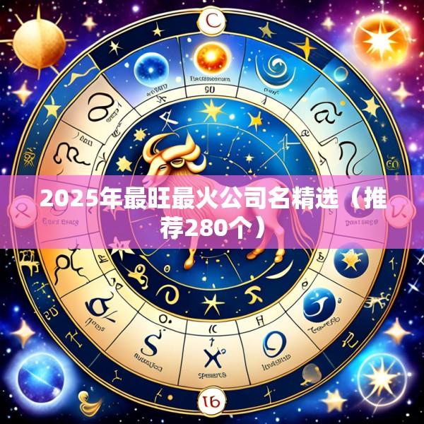 2025年最旺最火公司名精选（推荐280个）