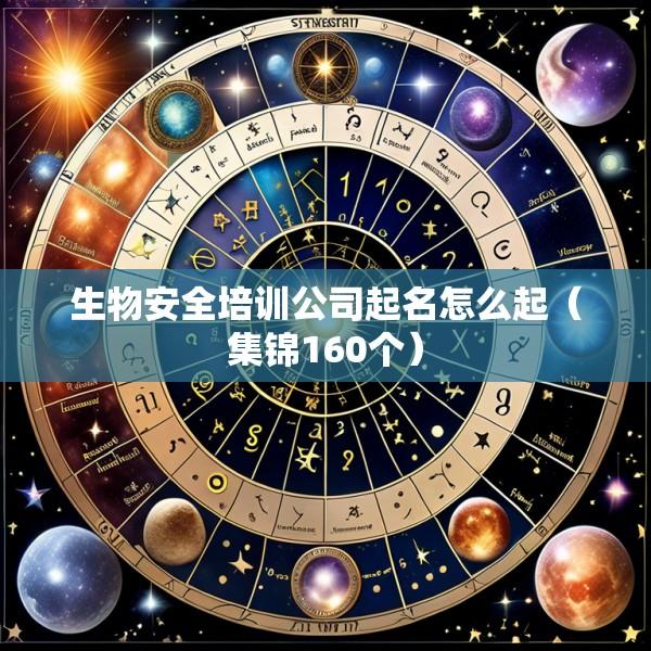 生物安全培训公司起名怎么起（集锦160个）