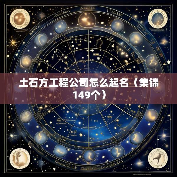 土石方工程公司怎么起名（集锦149个）