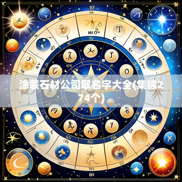 涂装石材公司取名字大全(集锦274个)
