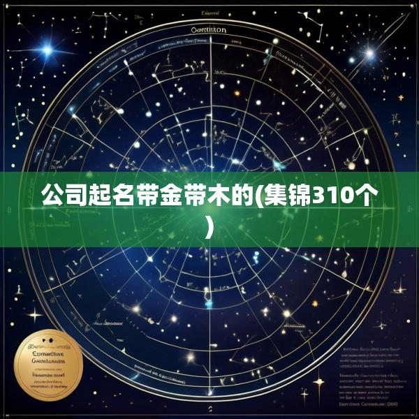 公司起名带金带木的(集锦310个)