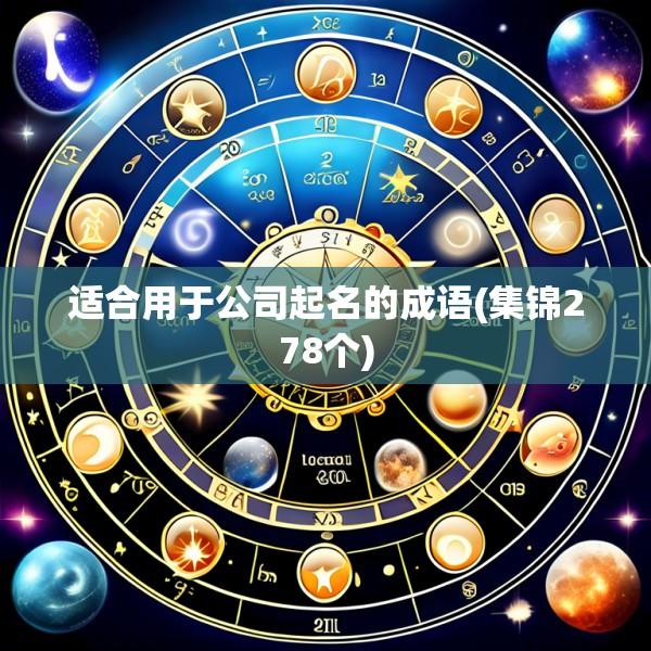 适合用于公司起名的成语(集锦278个)